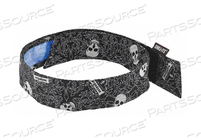OEM#: 6705CTEVAPORATIVE COOLING BANDANA BLACK/WHITE by Ergodyne