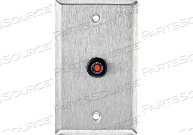 OEM#: RP-44WALL PLATE SINGLE GANG STAINLESS STEEL by Alarm Controls