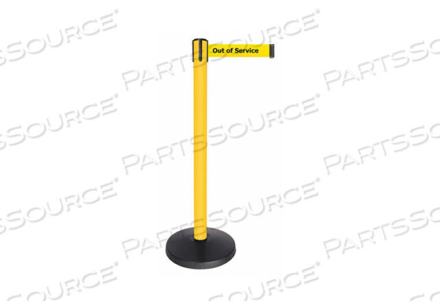 OEM#: QPLUS-35-YEBARRIER POST 2-1/2 POST DIA. ABS BASE by Queueway