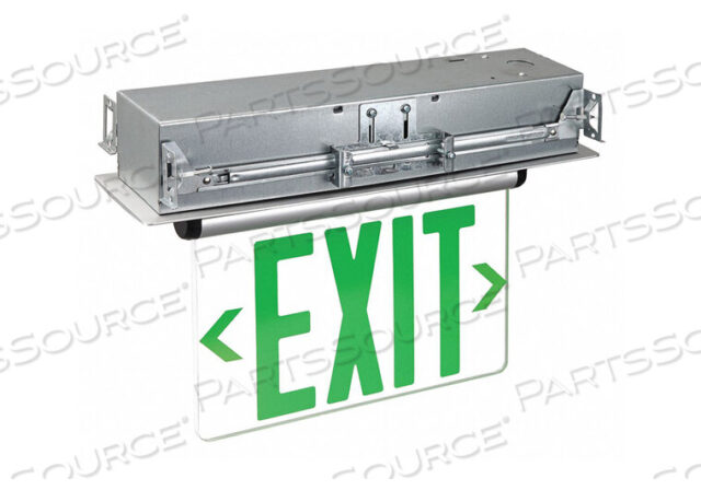 OEM#: 53RH95EXIT SIGN 3.0W LED GREEN LETTER ALUMINUM by Lumapro Products