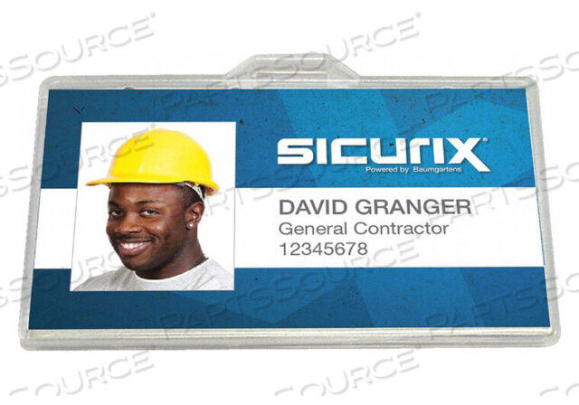 OEM#: BAU 68110ID BADGE HOLDER HORIZONTAL PK100 by Baumgartens