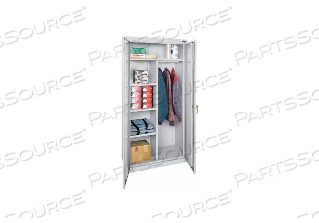 G6547 COMBO WARDROBE CAB 78 H 36 W DOVE GRAY