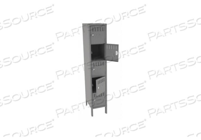 OEM#: BS5-121812-1MGBOX LOCKER LOUVERED 1 WIDE 5 TIER GRAY by Tennsco Corp.