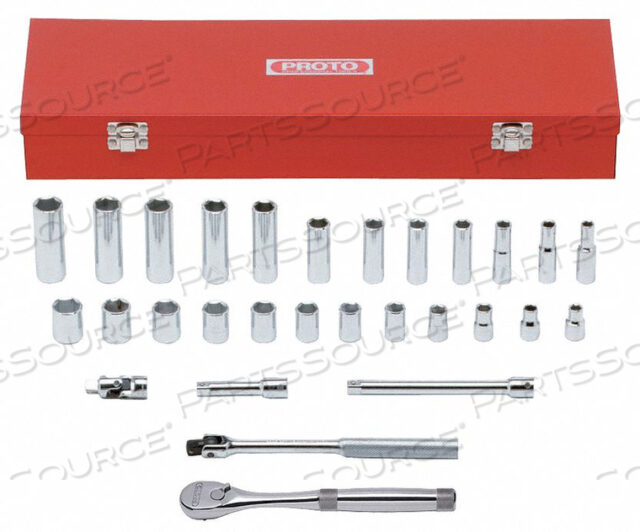 SOCKET WRENCH SET METRIC 3/8 DR 29 PC
