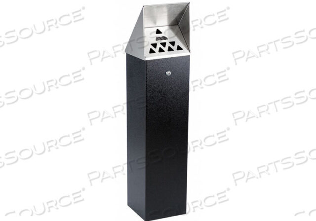 OEM#: HDD04CIGARETTE RECEPTACLE 1-3/4 GAL. BLACK by No Butts Bin Co.