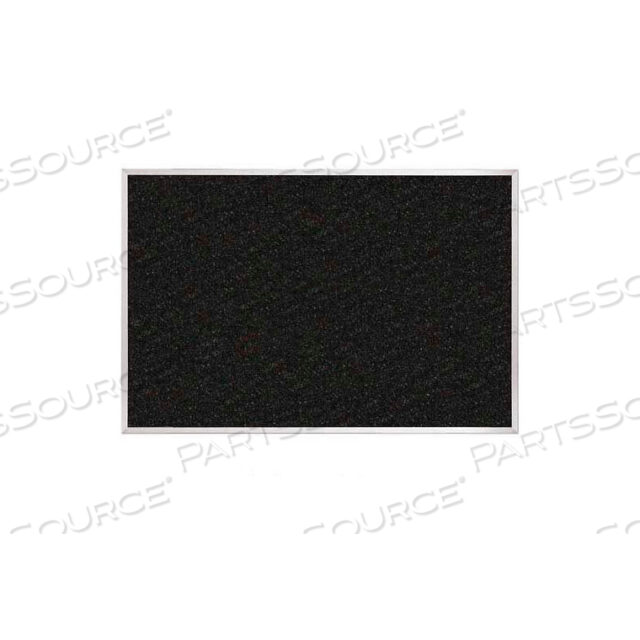 RETIRE RECYCLED RUBBER TACKBOARD WITH ULTRA TRIM-BLACK 36W X 24H