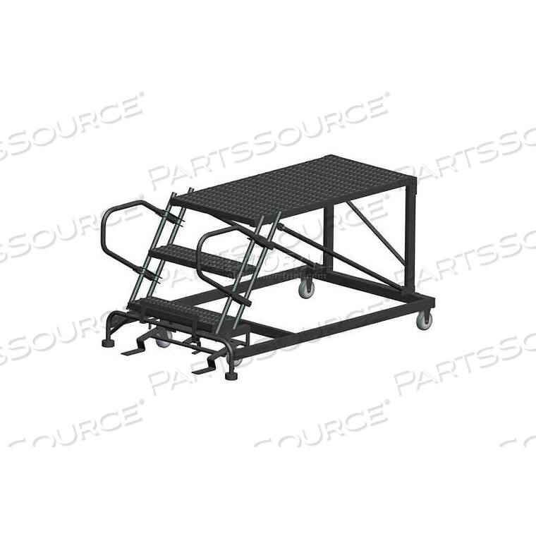OEM#: SNR3-24-72PD3 STEP HEAVY DUTY STEEL MOBILE WORK PLATFORM - 24 X 72 PLATFORM by Ballymore
