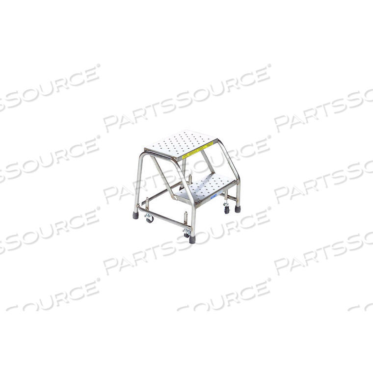 OEM#: SS2NG2 STEP 16W STAINLESS STEEL ROLLING LADDER W/O RAILS - HEAVY DUTY SERRATED GRATING by Ballymore