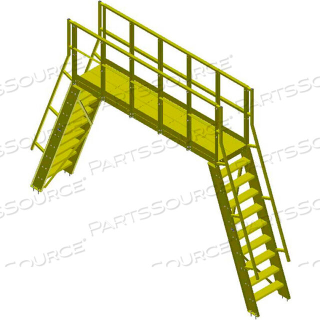 MODULAR CROSSOVER WITH 3-TREAD LADDERS, 62L X 24W X 34H CLEARANCE