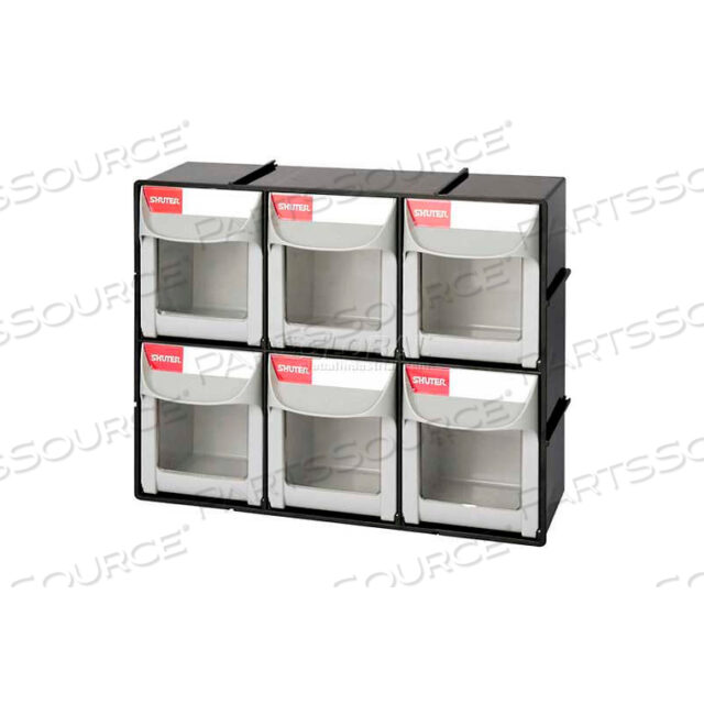 OEM#: 1010018SHUTER FLIP OUT BIN, 6 COMPARTMENTS, 12W X 4D X 10H by LDS Industries LLC