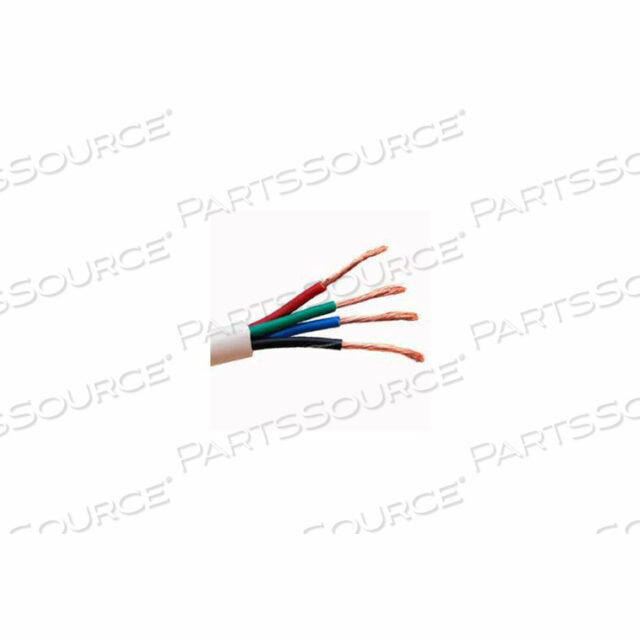 CAT5E 24AWG SOLID 4PR + 16AWG 4C 65 STRAND SPEAKER CABLE PVC 1000FT SPOOL ORG