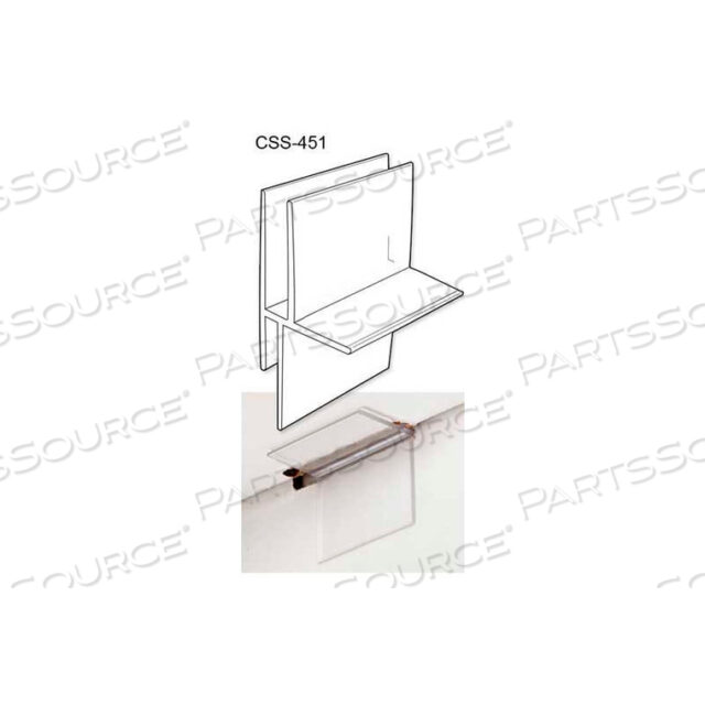 CORRUGATED SHELF SUPPORT INSERT, SINGLE CAP, 2-1/4L X 1-1/2W