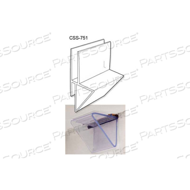 CORRUGATED SHELF SUPPORT INSERT, HEAVY DUTY, SINGLE CAP, 2-1/4L X 1-1/2W