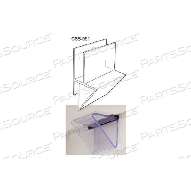 CORRUGATED SHELF SUPPORT INSERT, HEAVY DUTY, DOUBLE CAP, 2-1/4L X 1-1/2W