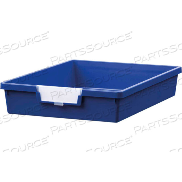 STANDARD WIDTH SINGLE DEPTH STORAGE TOTE TRAY - 16-3/4L X 12-5/16W X 3H BLUE