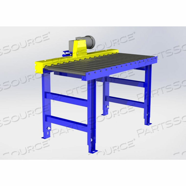 CHAIN DRIVEN LIVE ROLLER CONVEYOR, 1.9 DIA. ROLLERS, 1/2 HP - 20L X 24W