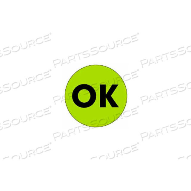OEM#: DL3570OK 2 DIA. - FLUORESCENT GREEN / BLACK by Decker Tape Products