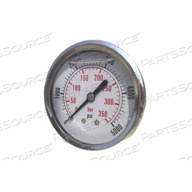 2 1/2 FLUID GLYCERINE FILLED PRESSURE GAGE CENTER BACK 200 PSI