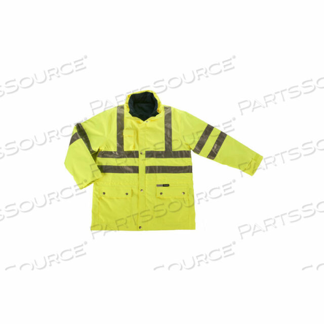 8385 CLASS 3 4-IN-1 JACKET, LIME, 3XL