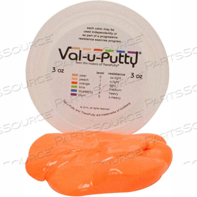 OEM#: 10-3912VAL-U-PUTTY EXERCISE PUTTY, ORANGE, SOFT, 3 OUNCE by Fabrication Enterprises