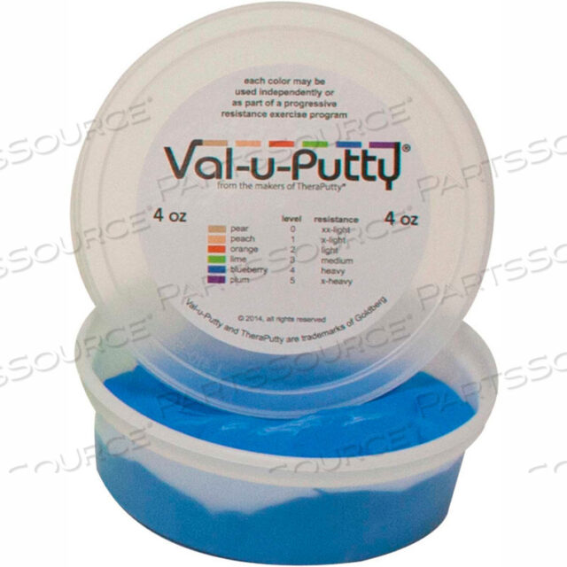 OEM#: 10-3924VAL-U-PUTTY EXERCISE PUTTY, BLUEBERRY, FIRM, 4 OUNCE by Fabrication Enterprises