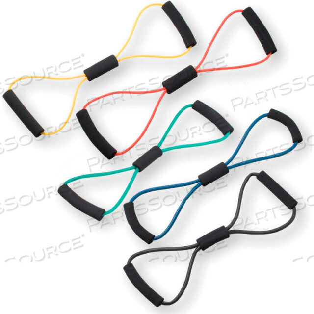 OEM#: 10-5589CANDO BOWTIE TUBING EXERCISER, 22, 5 COLOR SET by Fabrication Enterprises