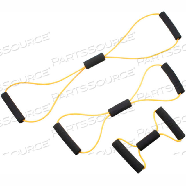 OEM#: 10-5831CANDO BOWTIE TUBING EXERCISER, FULL BODY SET -14, 22, 30), YELLOW, 3/SET by Fabrication Enterprises