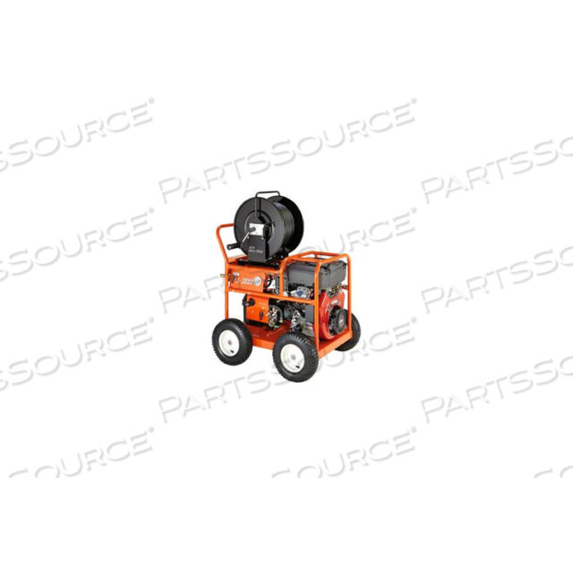 GAS WATER JET W/ 250X3/8 HOSE, NOZZLE SET & CLEANING TOOL
