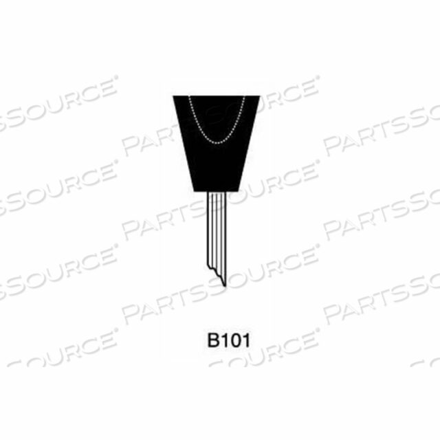 MOUNTED POINT B101, 5/8 X 11/16 - 1/8X1-1/2 SHANK, 60, BLUE