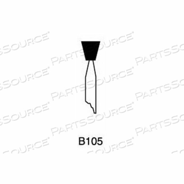 MOUNTED POINT B105, 1/4 X 1/4 - 1/8X1-1/2 SHANK, 120, BLUE