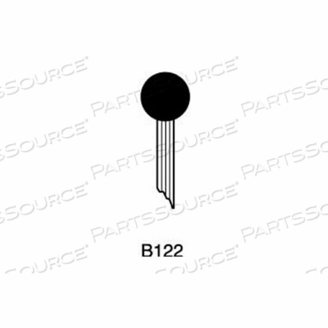 MOUNTED POINT B122, 3/8 X 3/8 - 1/8X1-1/2 SHANK, 80, BLUE