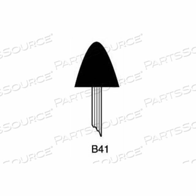 MOUNTED POINT B41, 5/8 X 5/8 - 1/8X1-1/2 SHANK, 60, BLUE