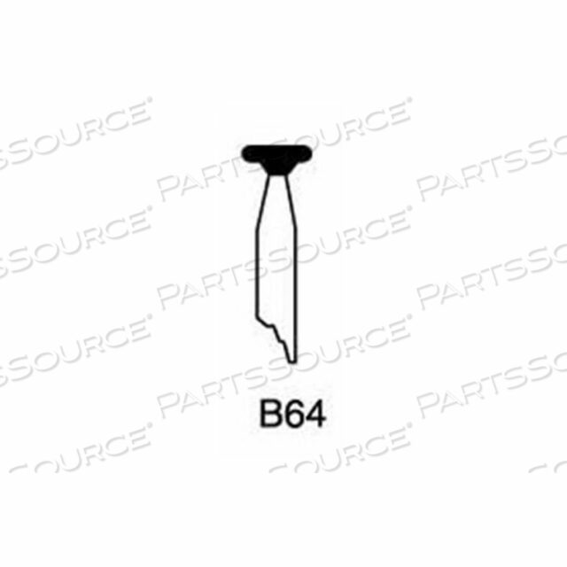 MOUNTED POINT B64, 1/4 X 1/16 - 1/8X1-1/2 SHANK, 120, RED