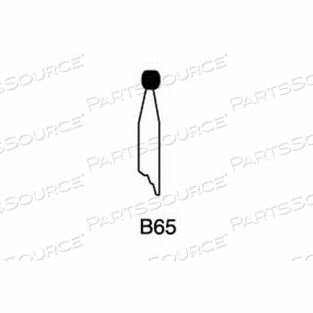 MOUNTED POINT B65, 1/8 X 1/8 - 1/8X1-1/2 SHANK, 120, RED