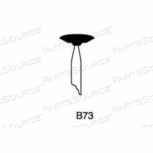 MOUNTED POINT B73, 1/2 X 1/8 - 1/8X1-1/2 SHANK, 120, PINK