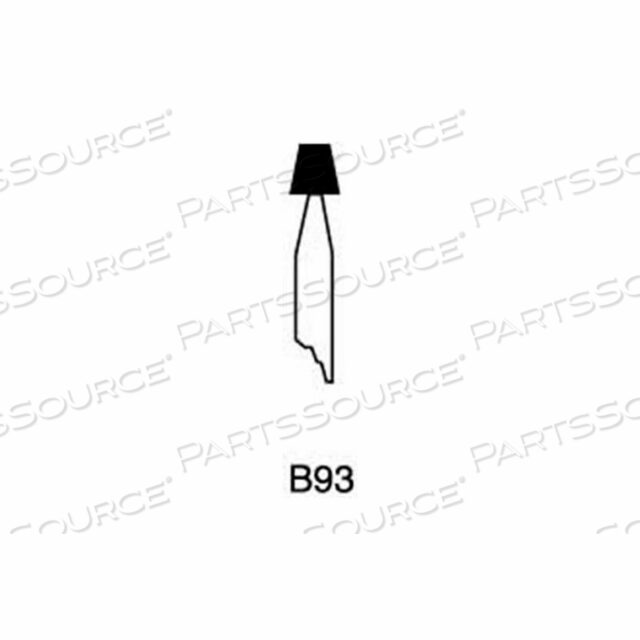 MOUNTED POINT B93, 3/16 X 3/16 - 1/8X1-1/2 SHANK, 100, BLUE