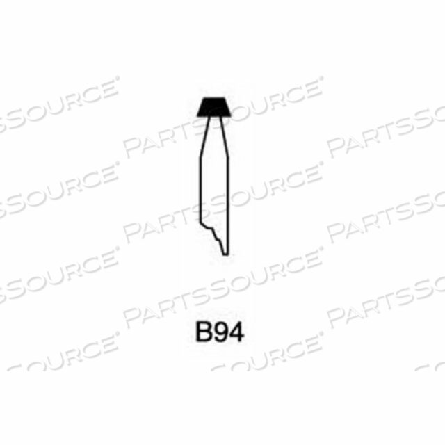 MOUNTED POINT B94, 3/16 X 1/8 - 1/8X1-1/2 SHANK, 120, RED