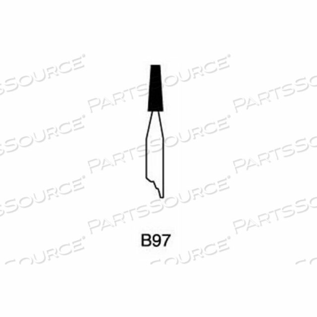 MOUNTED POINT B97, 1/8 X 3/8 - 1/8X1-1/2 SHANK, 100, WHITE