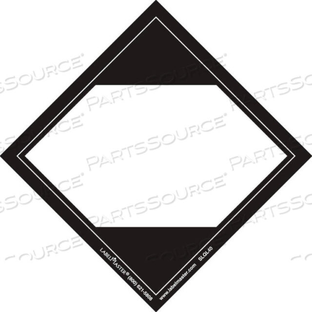 OEM#: SLQL40LIMITED QUANTITY LABEL, 100 X 100 MM, PVC FREE FILM, 500/ROLL by Labelmaster