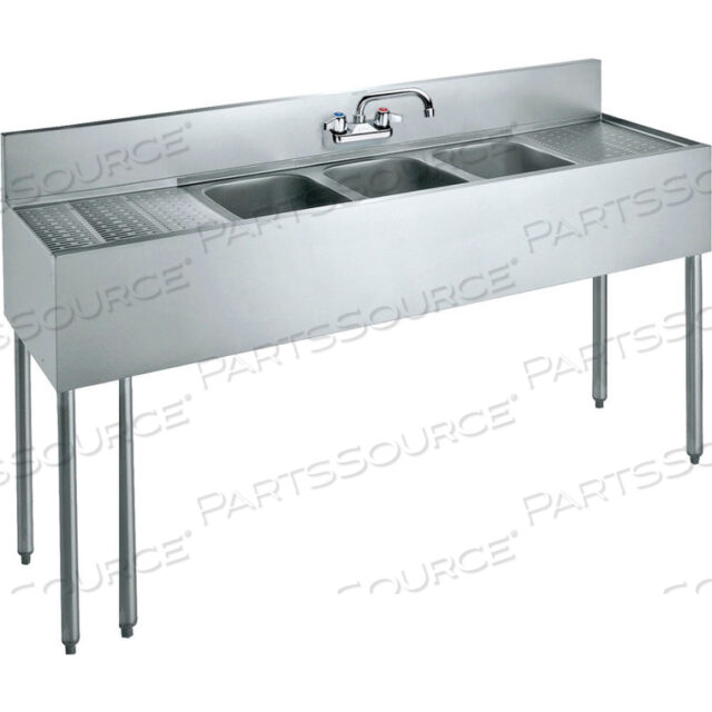 72 CONVENIENCE STORE SINK - 3 COMPARTMENTS