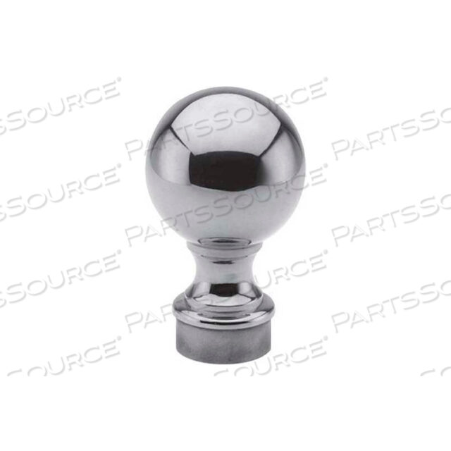 BALL FINIAL, FOR 2 TUBING, POLISHED STAINLESS STEEL