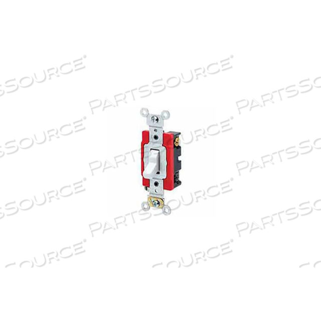 OEM#: 1222-2W1222-2W 20A, 120/277V, DOUBLE-POLE AC QUIET SWITCH, WHITE by Leviton