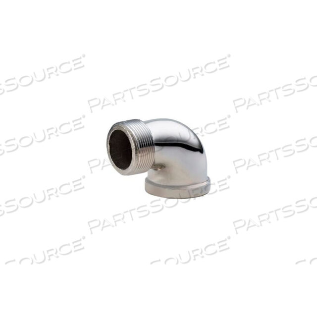 CHROME PLATED BRASS PIPE FITTING 1/4 90 DEGREE STREET ELBOW NPT MALE X FEMALE
