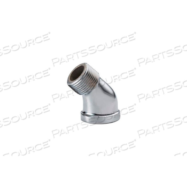 CHROME PLATED BRASS PIPE FITTING 1-1/2 45 DEGREE STREET ELBOW NPT MALE X FEMALE