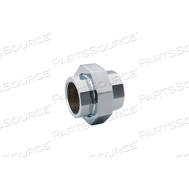 CHROME PLATED BRASS PIPE FITTING 1/2 UNION NPT FEMALE