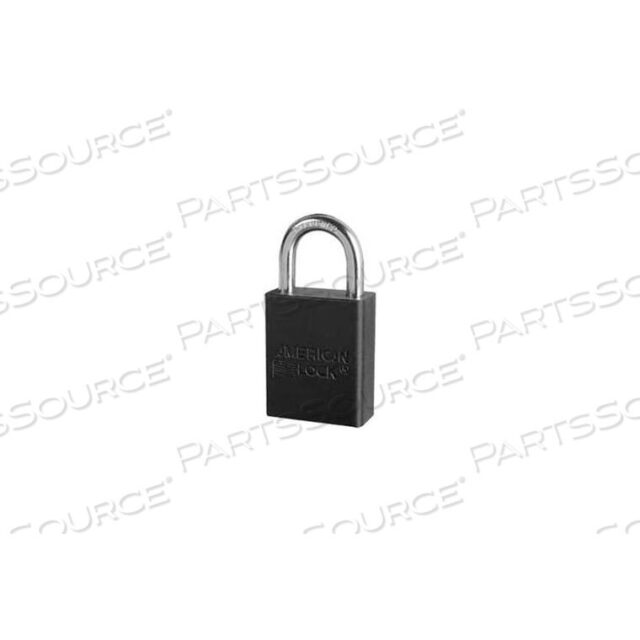 OEM#: A1165BLKAMERICAN LOCK NO. SOLID ALUMINUM RECTANGULAR PADLOCK - BLACK by Master Lock