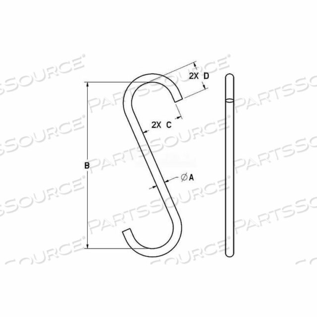 5/16 STYLE A S-HOOK