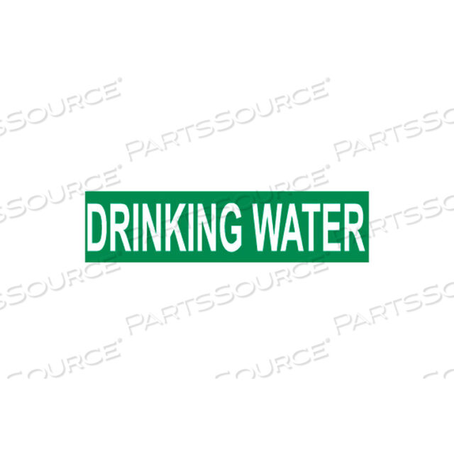 PRESSURE-SENSITIVE PIPE MARKER - DRINKING WATER, PACK OF 25