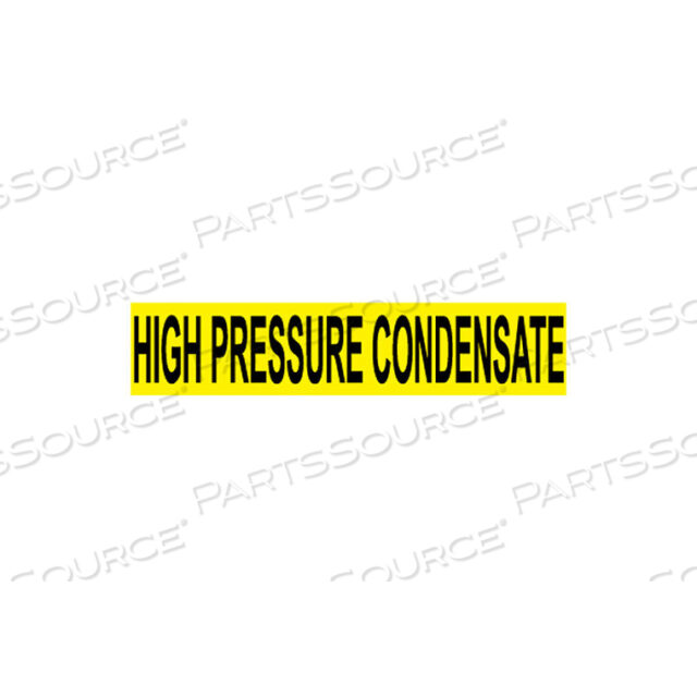 PRESSURE-SENSITIVE PIPE MARKER - HIGH PRESSURE CONDENSATE, PACK OF 25