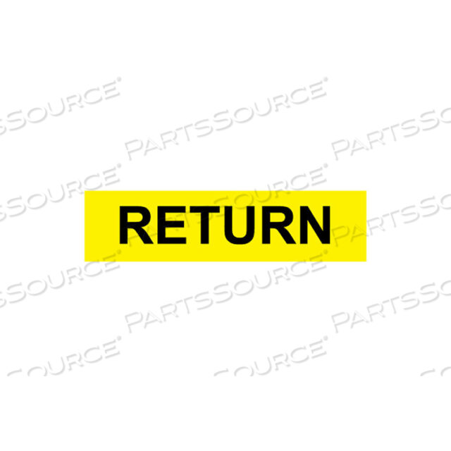 PRESSURE-SENSITIVE PIPE MARKER - RETURN, PACK OF 25